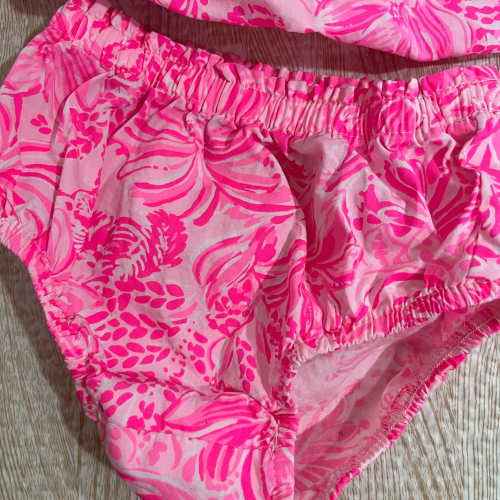 Lilly Pulitzer Pink Diaper Cover - Picture 5 of 8